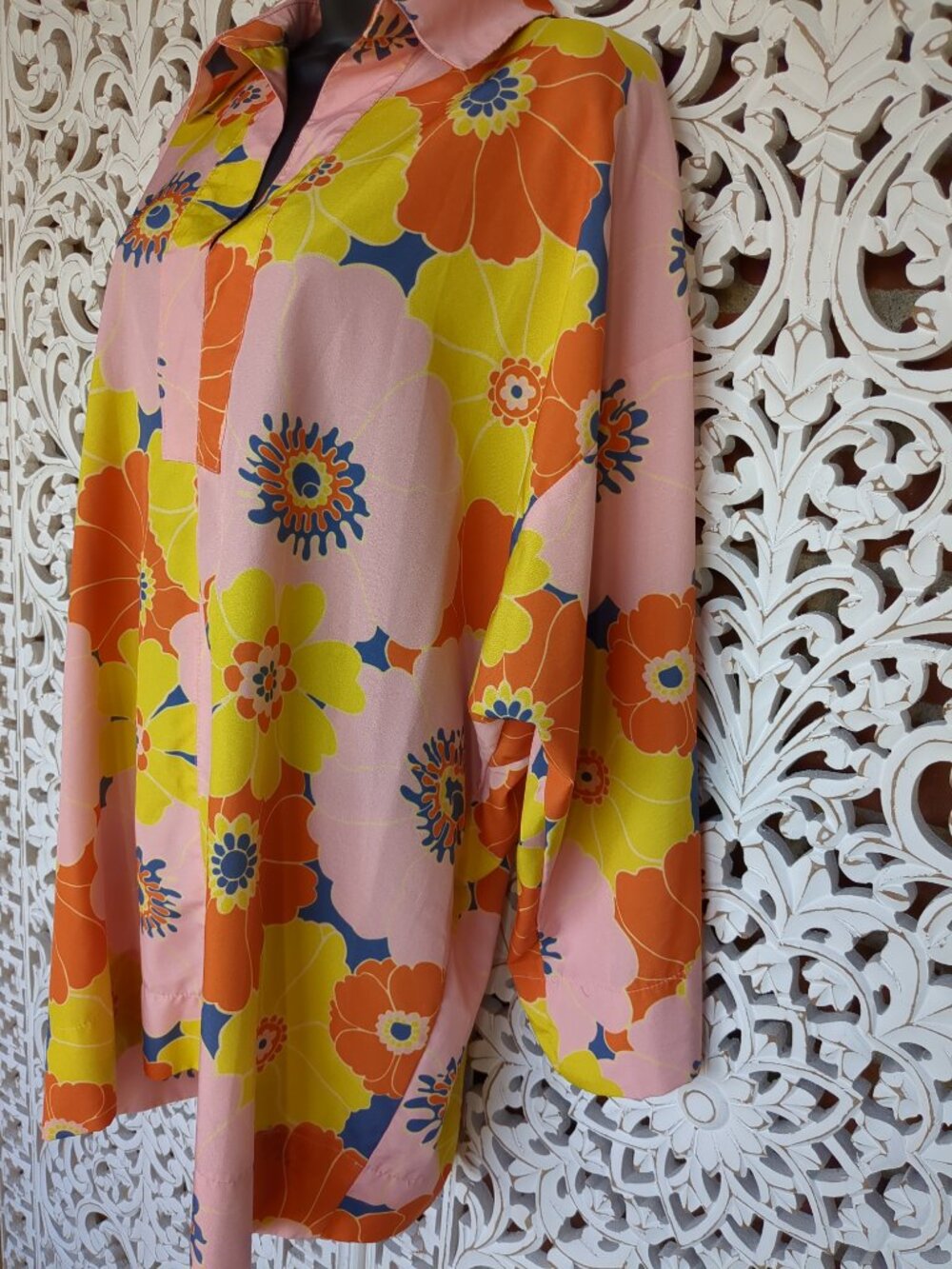 Vintage Oversized Pullover Tunic Dress Cover Up - Picture 4 of 16